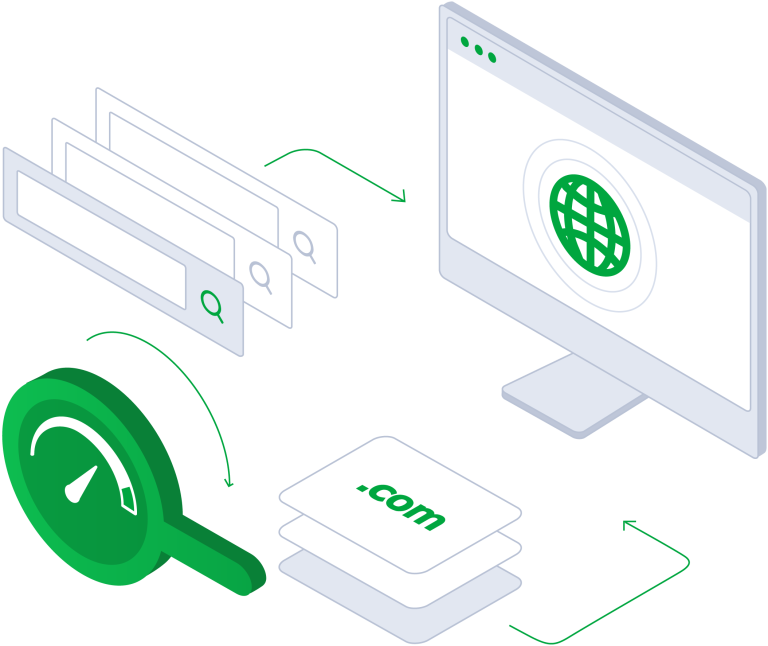 Domain search illustration