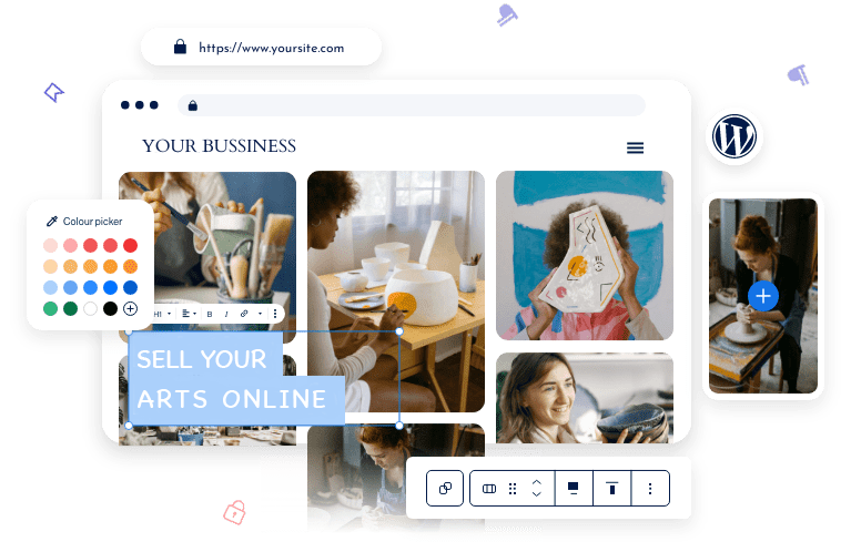 WordPress hosting illustration